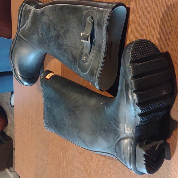 Sturdy HUNTER ORIGINAL UNISEX RUBBER BOOTS Men Size 6 - Picture 5 of 8